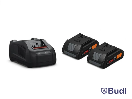 BATTERISATS FEIN PROCORE 18V, 2 PROCORE 18V 4AH & 1 LAD