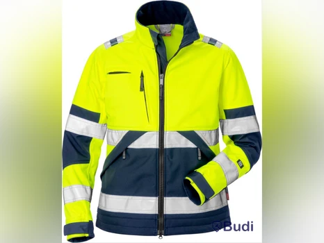 SOFTSHELLJACKA FK 4183 WYH GUL, MARIN VARSEL KL2 DAM STL. M