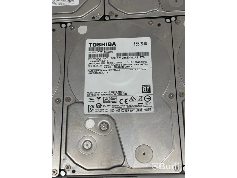 Parti med hårddiskar Toshiba
