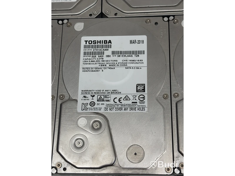 Parti med hårddiskar Toshiba