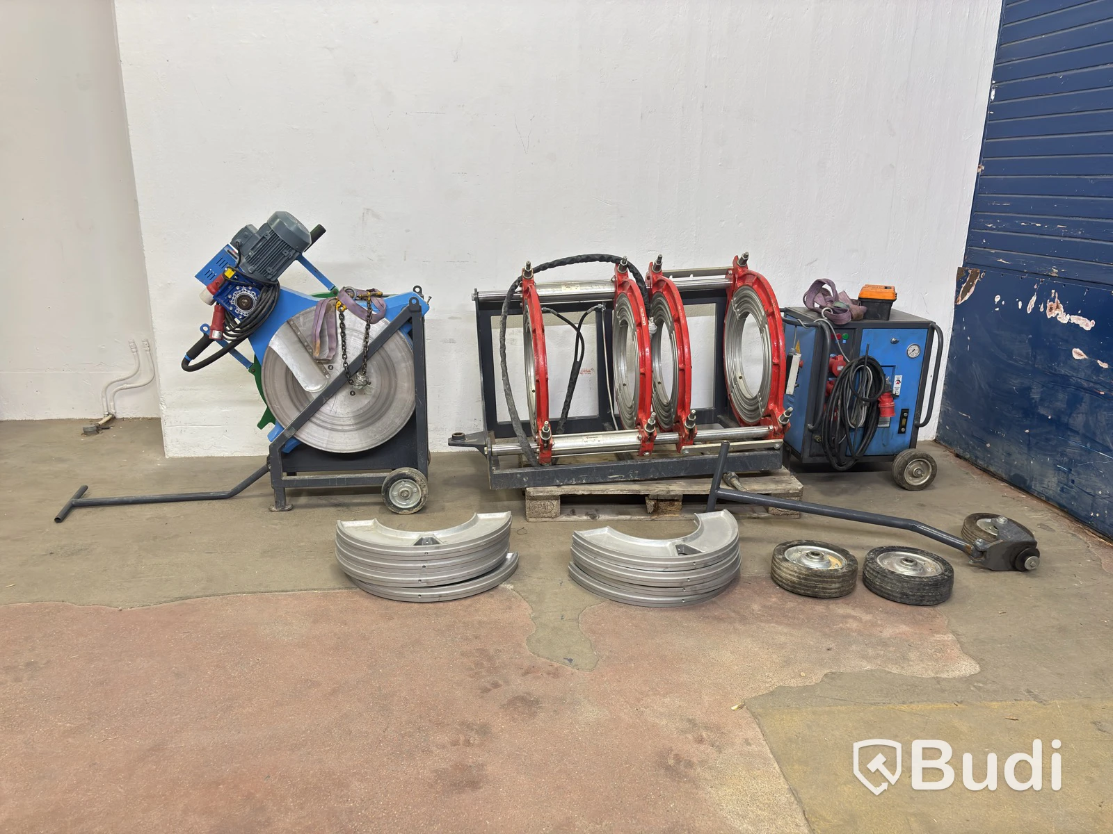 Complete butt fusion welder with fixture, facer and heater plate, Turan Borfit AL 630
