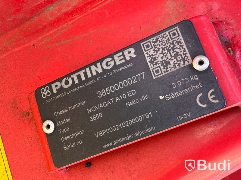 Slåtterkross Pöttinger Novacat A10 ED -2018