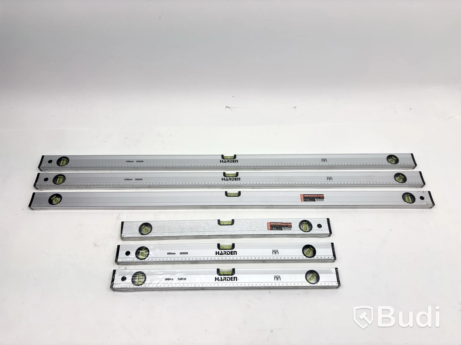 (NEW) 6 Harden spirit levels, two sizes