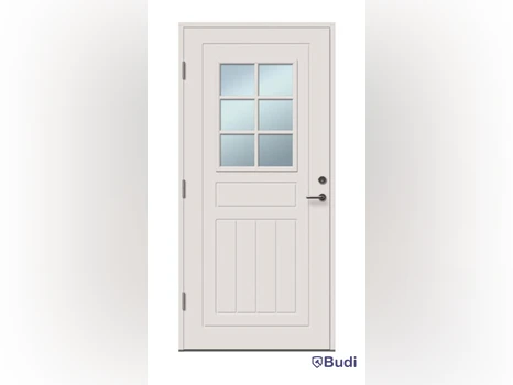 YTTERDÖRR SOLID ELEMENTS LUND 10X21 VIT VÄNSTER
