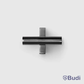 10 st. Möbelknopp Haven Knob A2. 02 Brushed Black Chrome