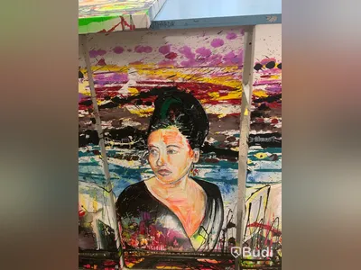 6st grafitti-tavlor, 100x50cm