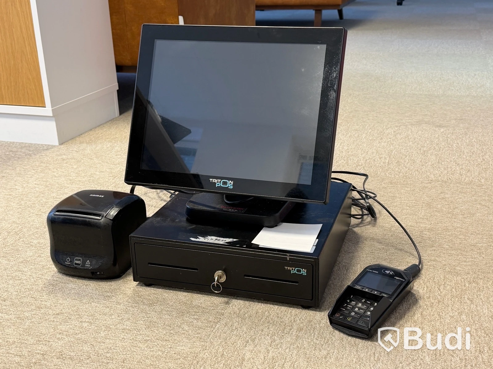 Triton POS 2, POS system with cash drawer, receipt printer and card reader