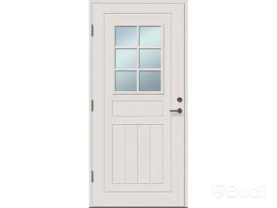 YTTERDÖRR SOLID ELEMENTS LUND 10X21 VIT VÄNSTER
