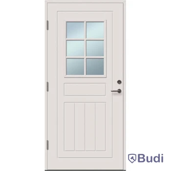 YTTERDÖRR SOLID ELEMENTS LUND 10X21 VIT VÄNSTER