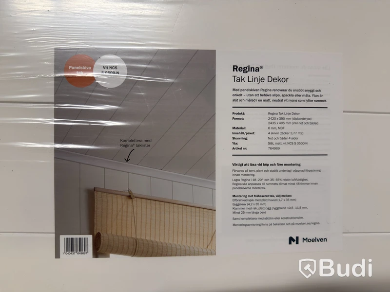 TAKPANEL MOELVEN REGINA LINJE VIT 33,9 M2