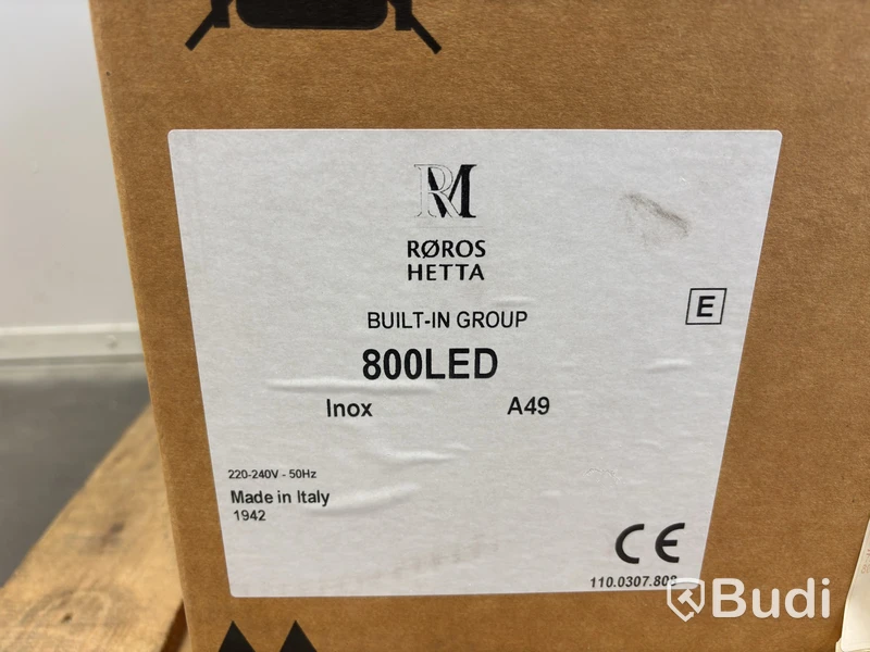 Köksfläkt Röros Hetta 800LED, inox