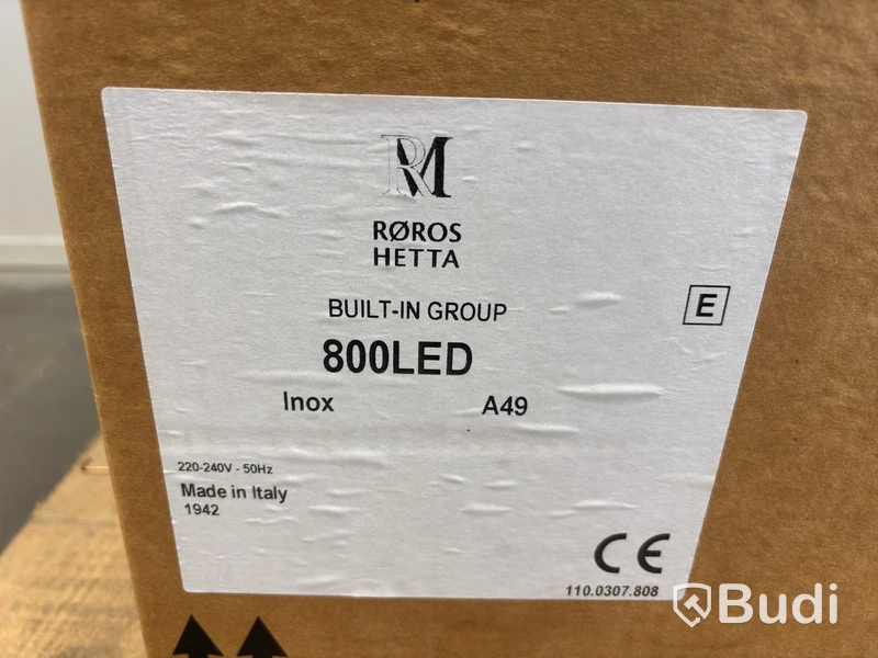Köksfläkt RørosHetta 800LED, inox