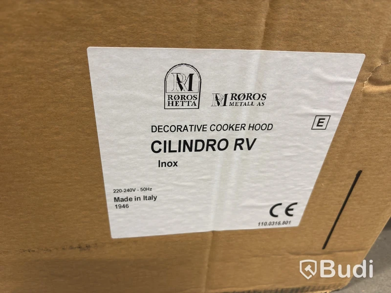 Köksfläkt RørosHetta Cilindro RV, gul