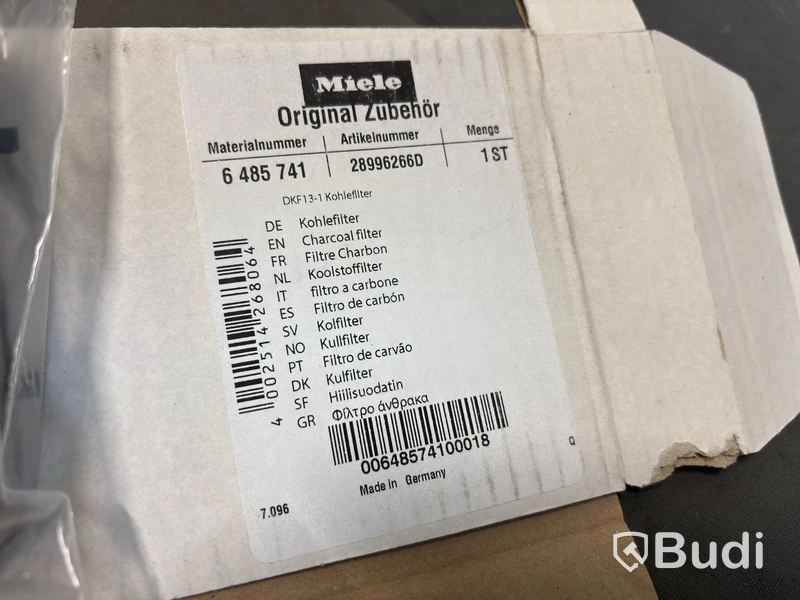 Köksfläkttillbehör Miele, DUU 150 och kolfilter