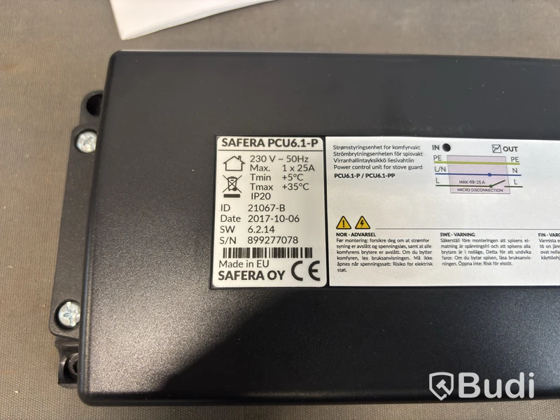 Strömutkopplingsenhet Safera PCU6.1-P, 1x25A 230V