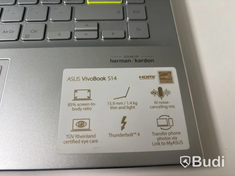 ASUS VivoBook S14 laptop, S433E, silver