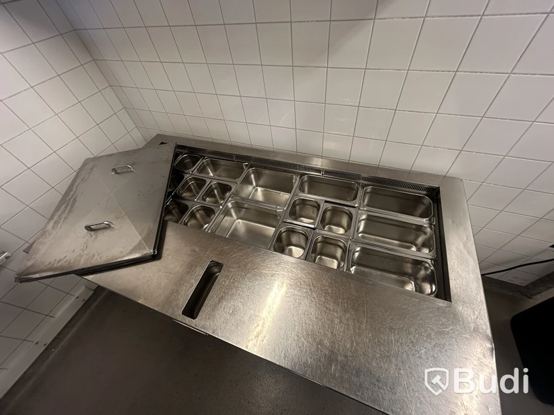 Kylbänk med öppen topp, rostfri