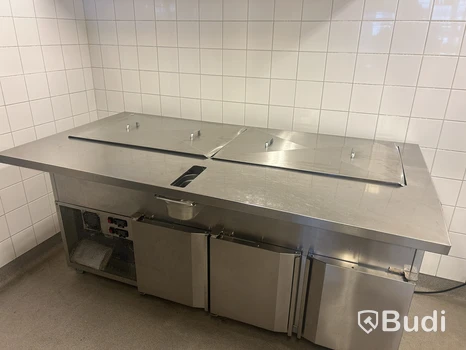 Kylbänk med öppen topp, rostfri