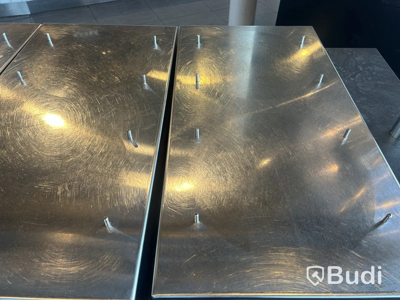 Buffet warmer with 3 warming plates, 160×80×170 cm