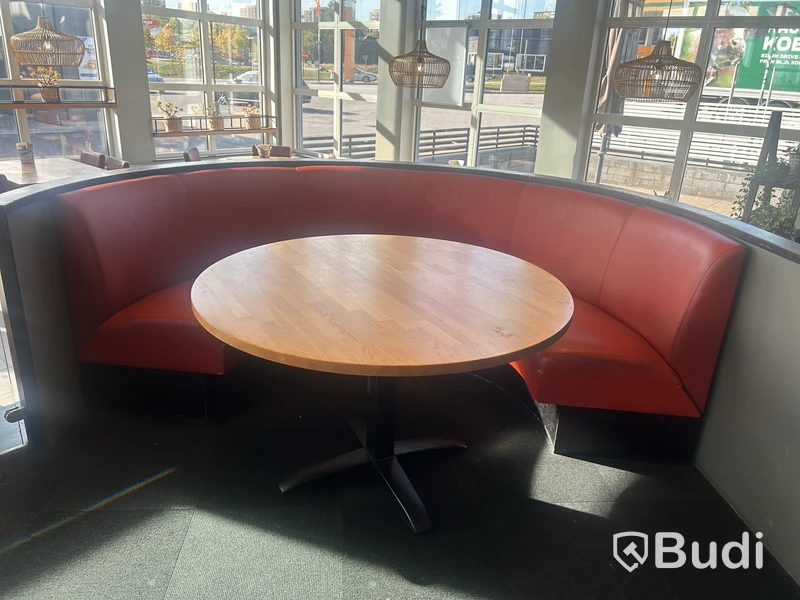 Restaurant booths with tables, 3 pcs