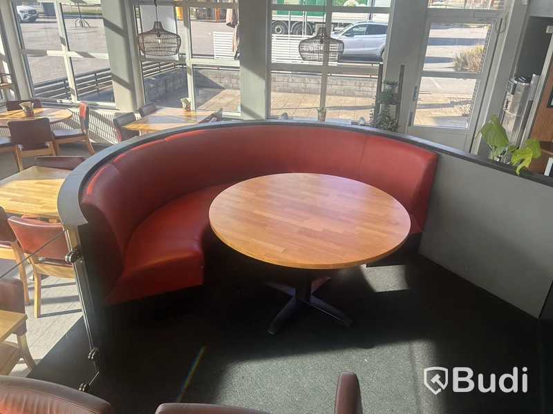Restaurant booths with tables, 3 pcs