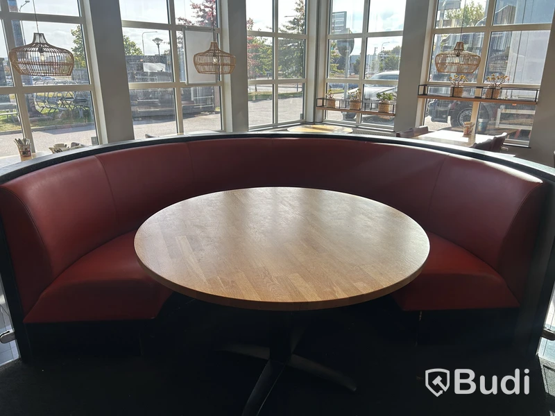 Restaurant booths with tables, 3 pcs
