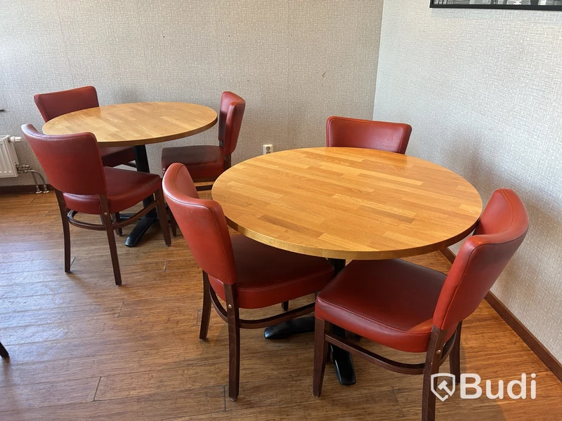 Restaurant furnishings - tables, chairs and sofas