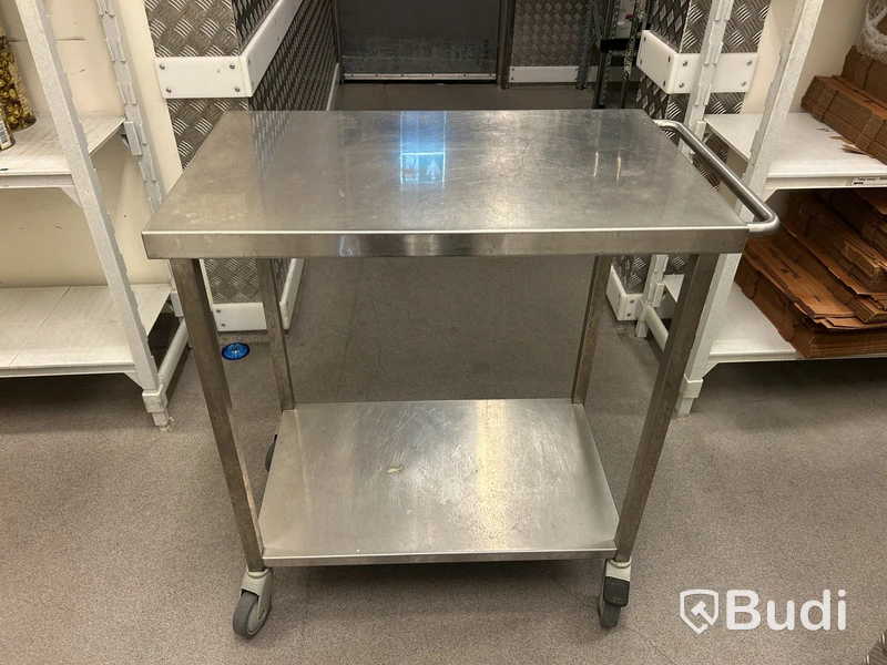 Stainless steel trolley, 87×50×90 cm