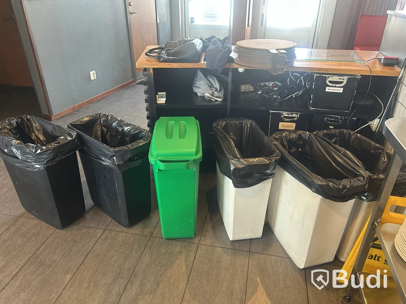 Waste bins, 6 pcs