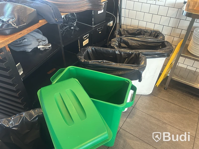 Waste bins, 6 pcs