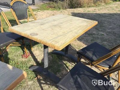 Outdoor restaurant/café furniture - 28 chairs and 9 tables