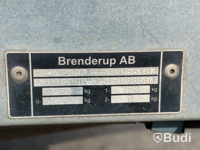 Bromsad gallervagn Brenderup FS1425 | 750 kg | 2017