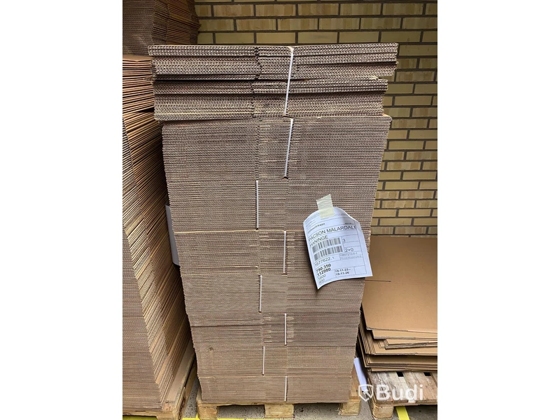 Pall med 200 packlådor 390x290x310