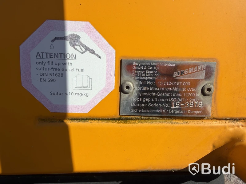 Dumper – BERGMANN 3012HK, 2015