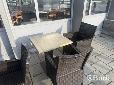 Utemöbelset, bord och stolar