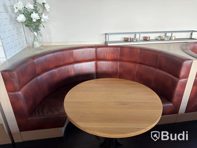 Soffa, rund, 470 cm, 122 cm djup