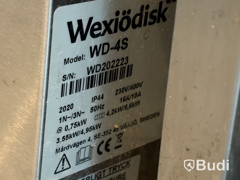 Diskmaskin Wexiödisk WD-4S | 2020