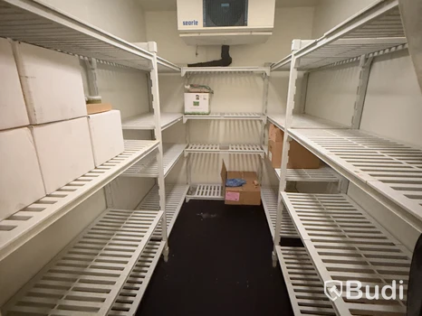 Fristående hyllsystem i frysrum
