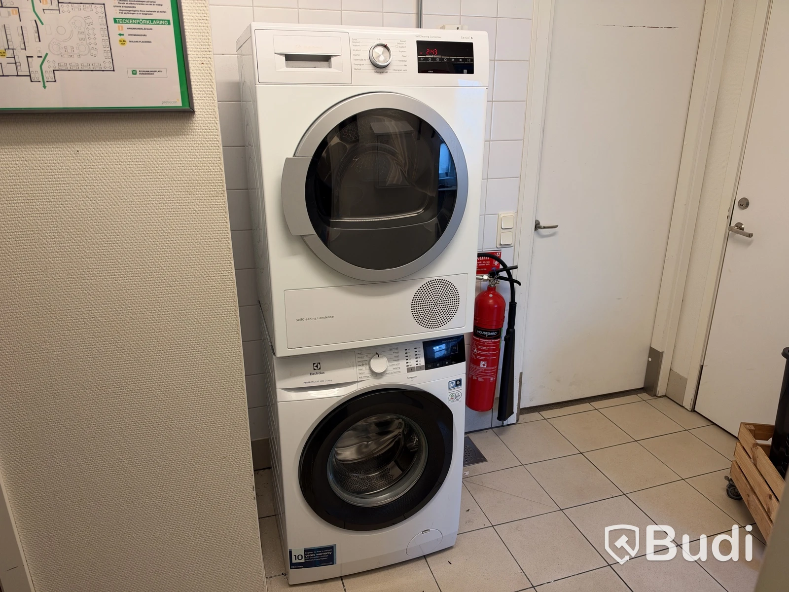 Electrolux washing machine and Bosch tumble dryer