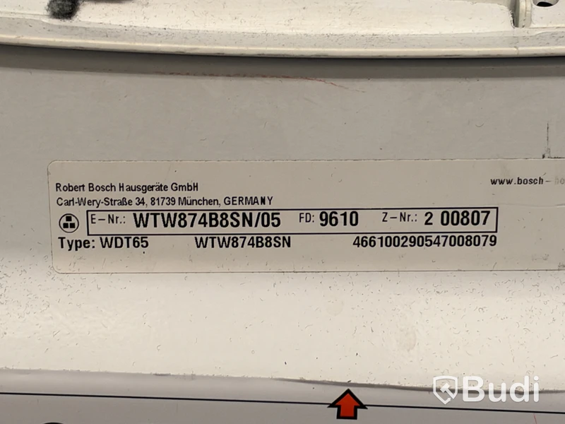 Tvättmaskin Electrolux och torktumlare Bosch