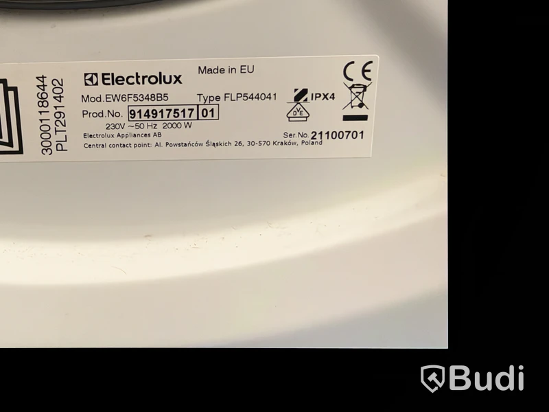Tvättmaskin Electrolux och torktumlare Bosch