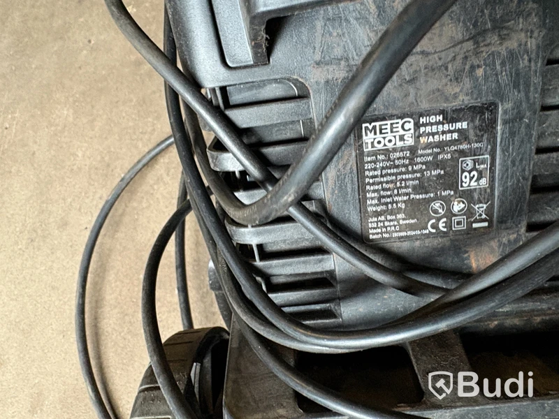 Högtryckstvätt Meec Tools, 1000W