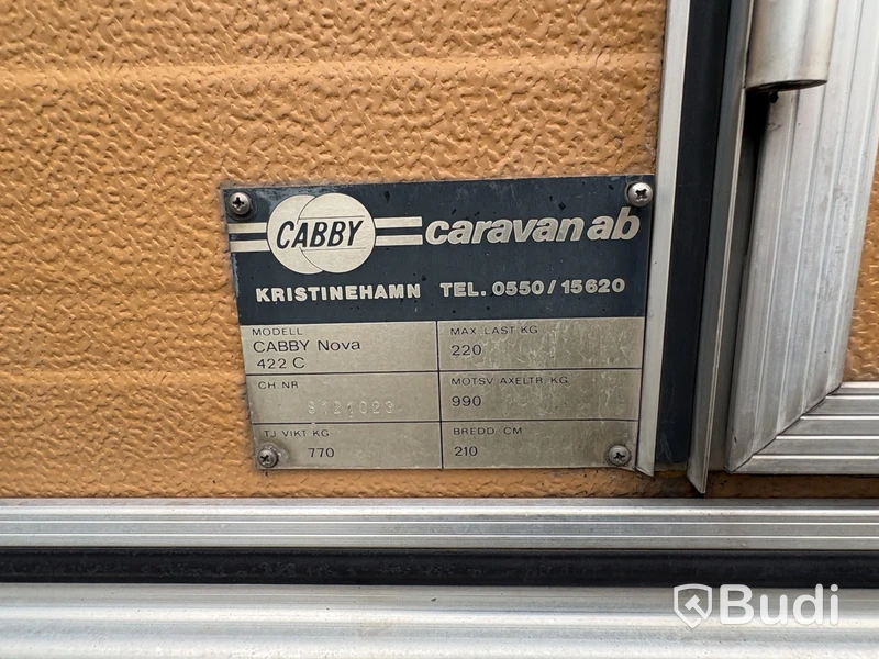 Husvagn Cabby Nova 422 C -1981 | Reparationsobjekt