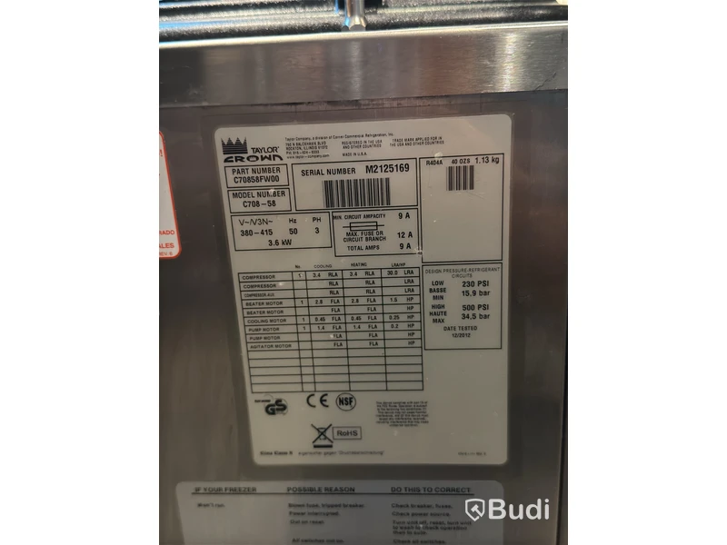 Mjukglassmaskin Taylor Crown C708-58, 3-fas