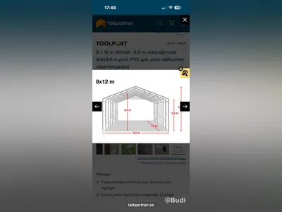 Toolport Tent Hall | 8 x 12 m