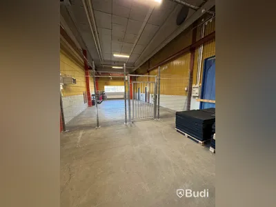 Staket med gallergrind, 680 cm