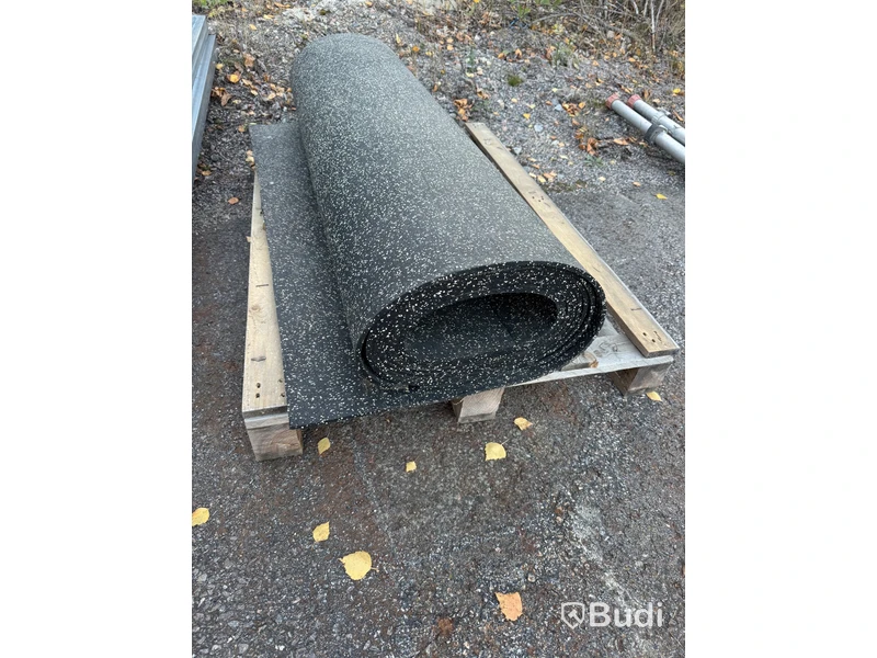 Rubber mat, approx. 8 m²