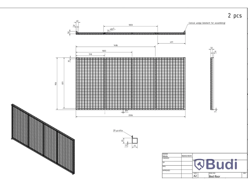 Metal beds, 20 pcs, for care facilities, hostels, ski lodges, emergency accommodation, etc.