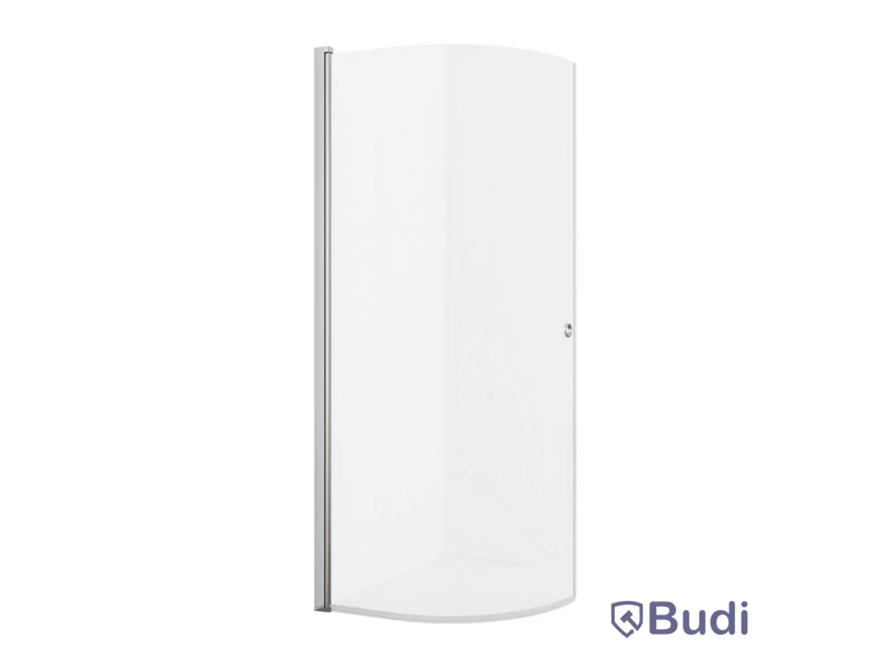 (NEW) SHOWER SCREEN VIVO FREE ROUND 100, A-COLL, CHROME/CLEAR GLASS