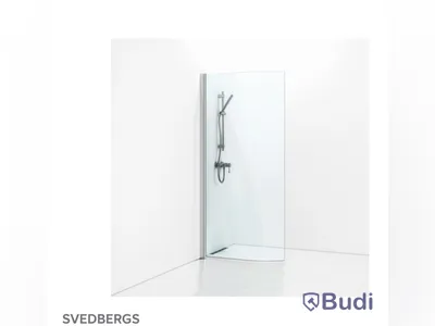 (NEW) SEMI-ROUND SHOWER SCREEN SKOGA HG, 1-PACK, SVEDBERGS